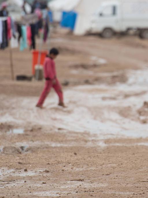 Flüchtlinge aus Syrien in einem Aufnahmelager