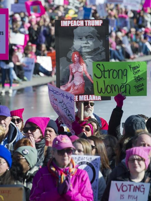 Teilnehmer des Women's March in Washington