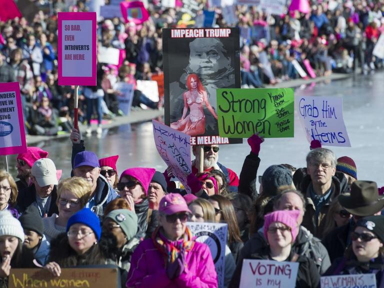 Teilnehmer des Women's March in Washington