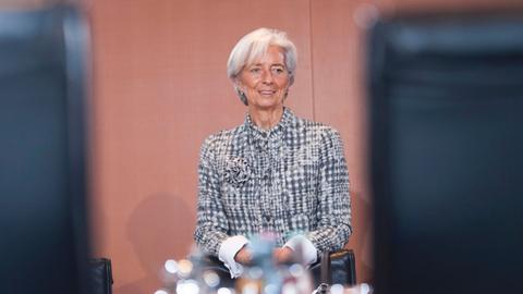 IWF-Chefin Christine Lagarde in Berlin.