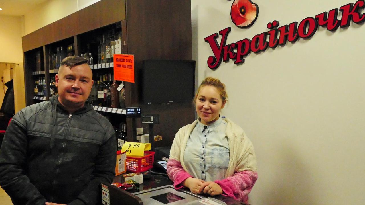 Ukraiński sklep spożywczy w Gurtsu jest miejscem spotkań wielu Ukraińców w mieście