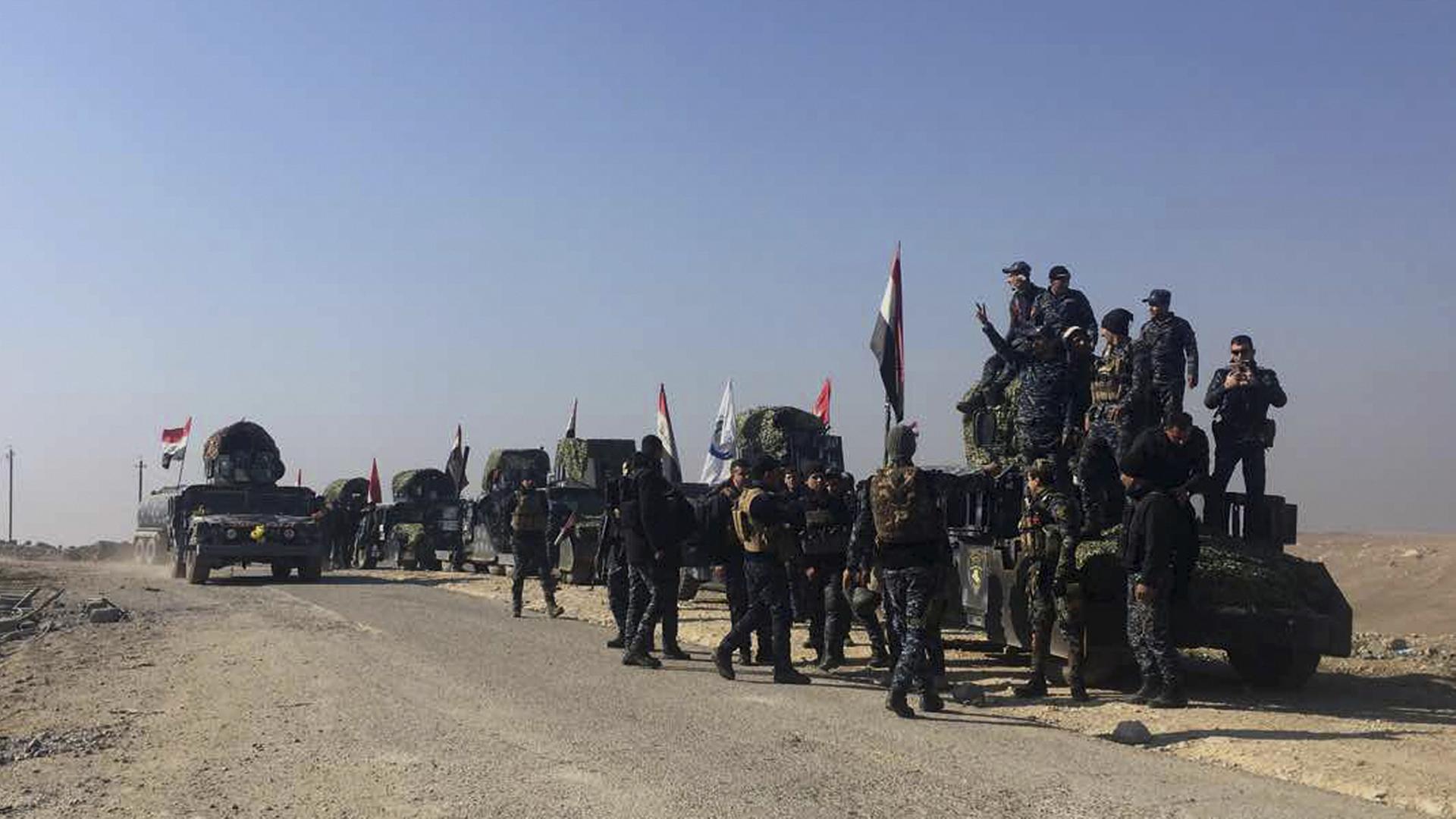 Irakische Einheiten rücken in Mossul vor.