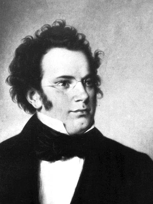 Ein zeitgenössisches Bild des österreichischen Musikers und Komponisten Franz Schubert.