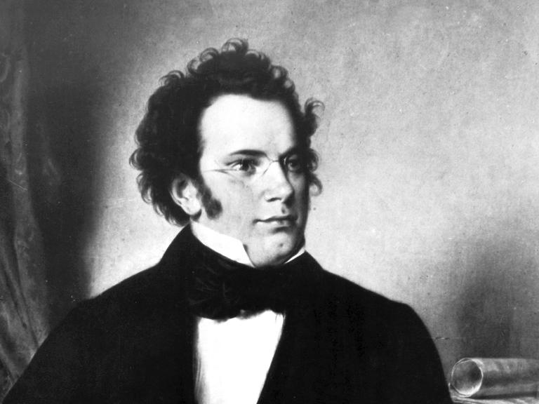Ein zeitgenössisches Bild des österreichischen Musikers und Komponisten Franz Schubert.