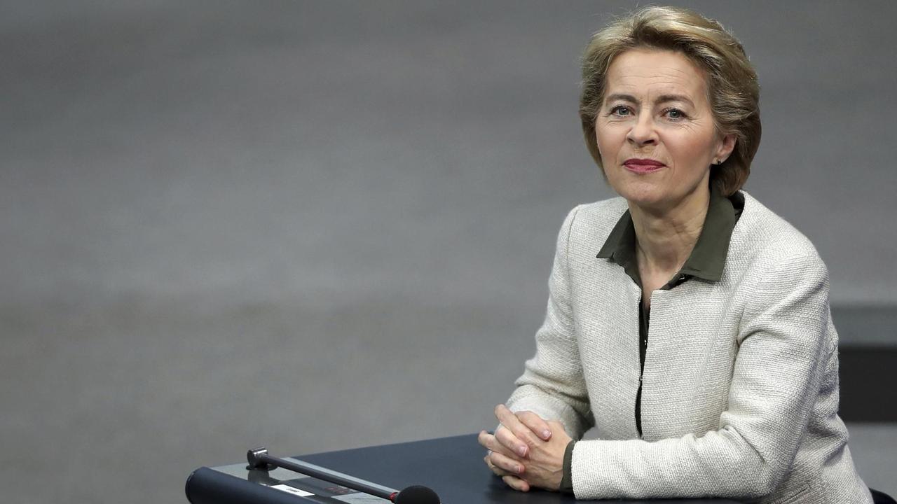 Die bisherige Bundesverteidigungsministerin Ursula von der Leyen im Bundestag