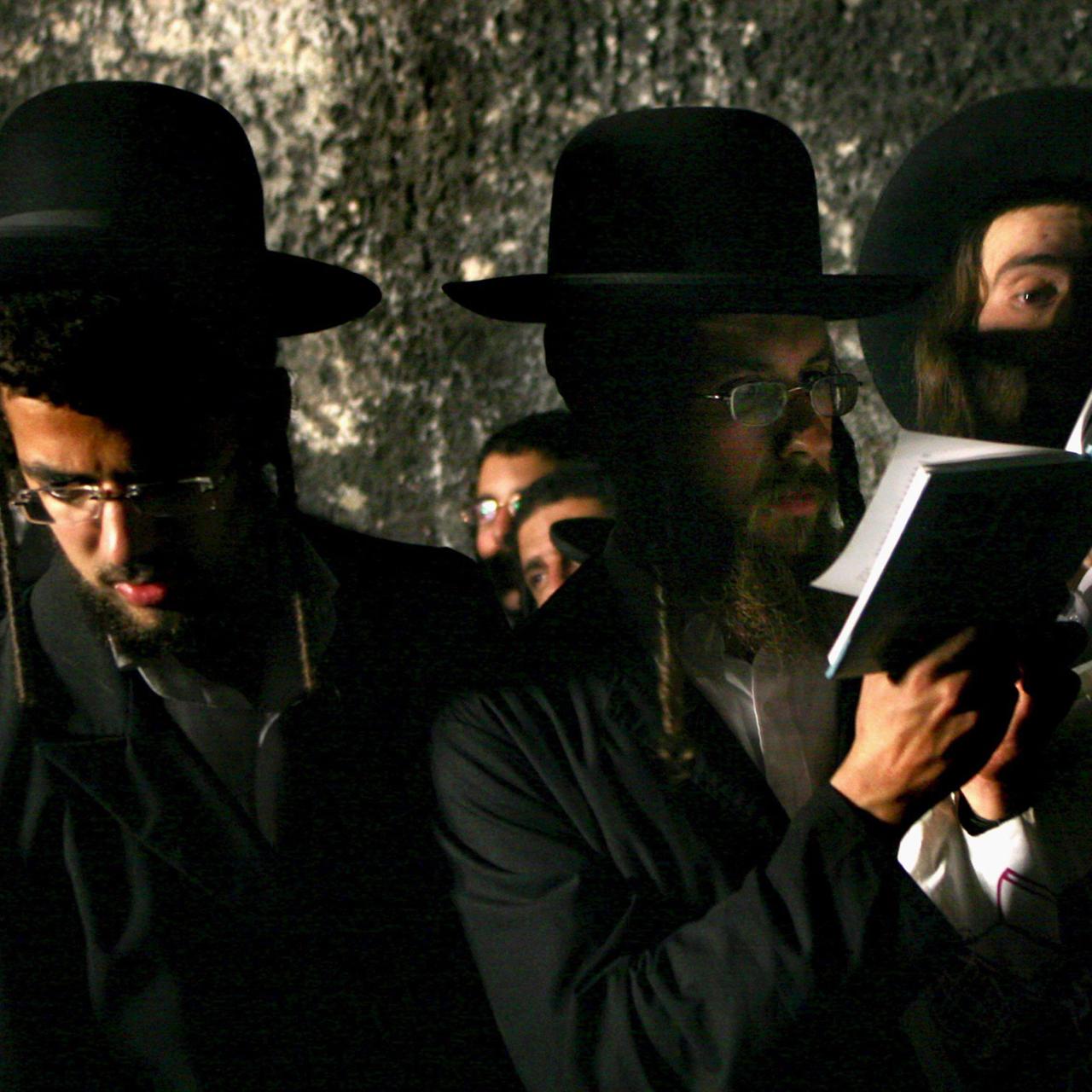 Eine Gruppe Ultraorthodoxer in Israel.