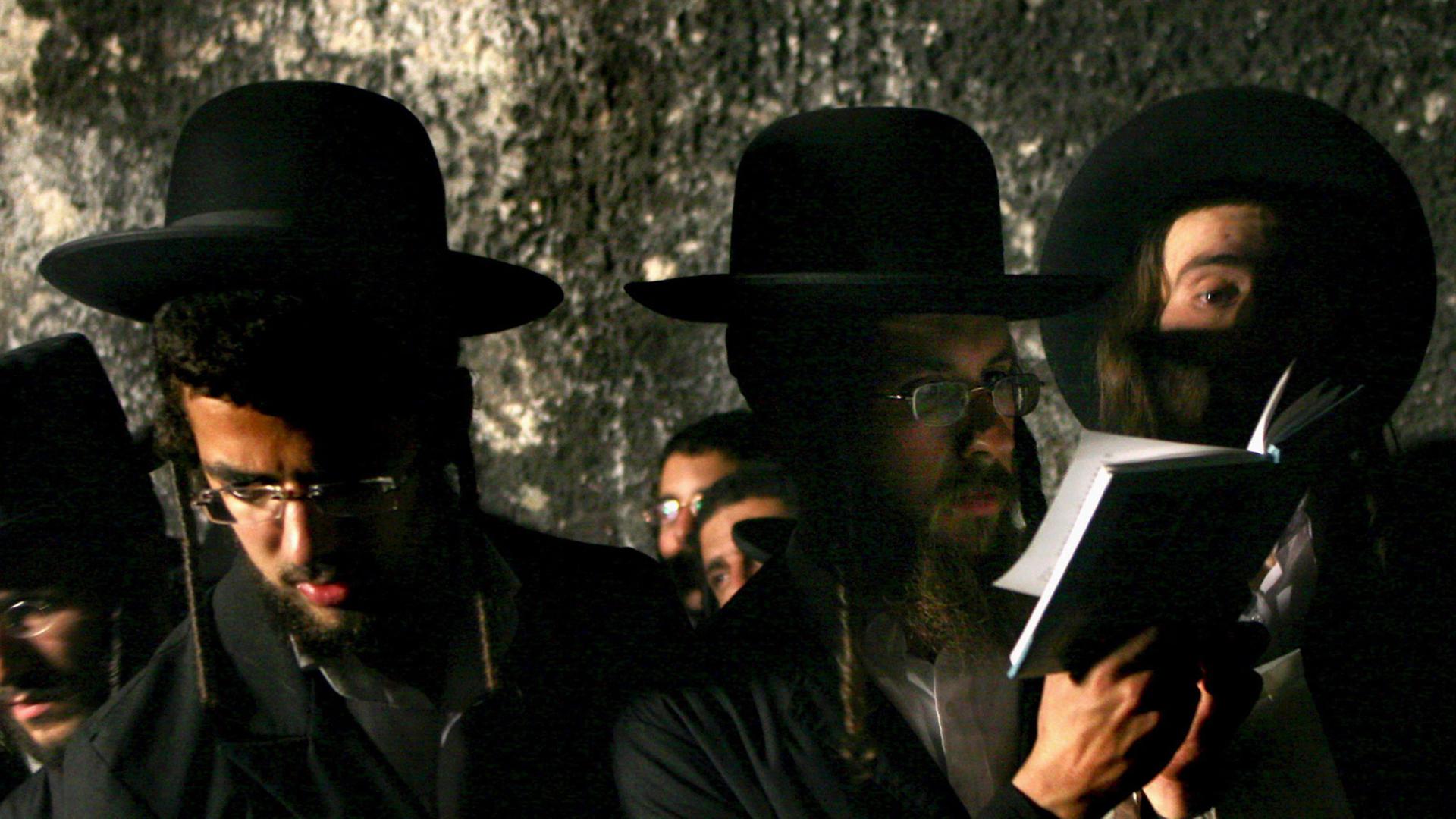 Eine Gruppe Ultraorthodoxer in Israel.