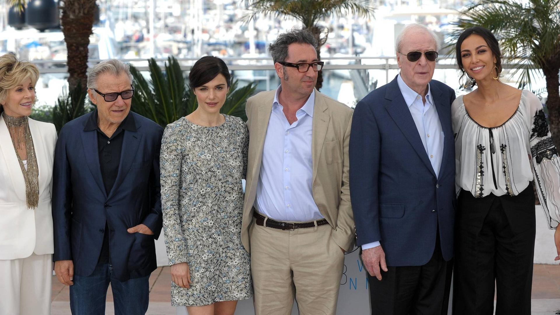 Photocall für Paolo Sorrentinos Film "Youth" beim 68. Filmfest von Cannes mit Jane Fonda, Harvey Keitel, Michael Caine, Rachel Weisz, Madalina Ghenea und Paolo Sorrentino.