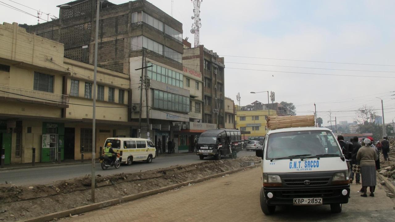 Das Gebäude von "Ghetto Radio" in Nairobi