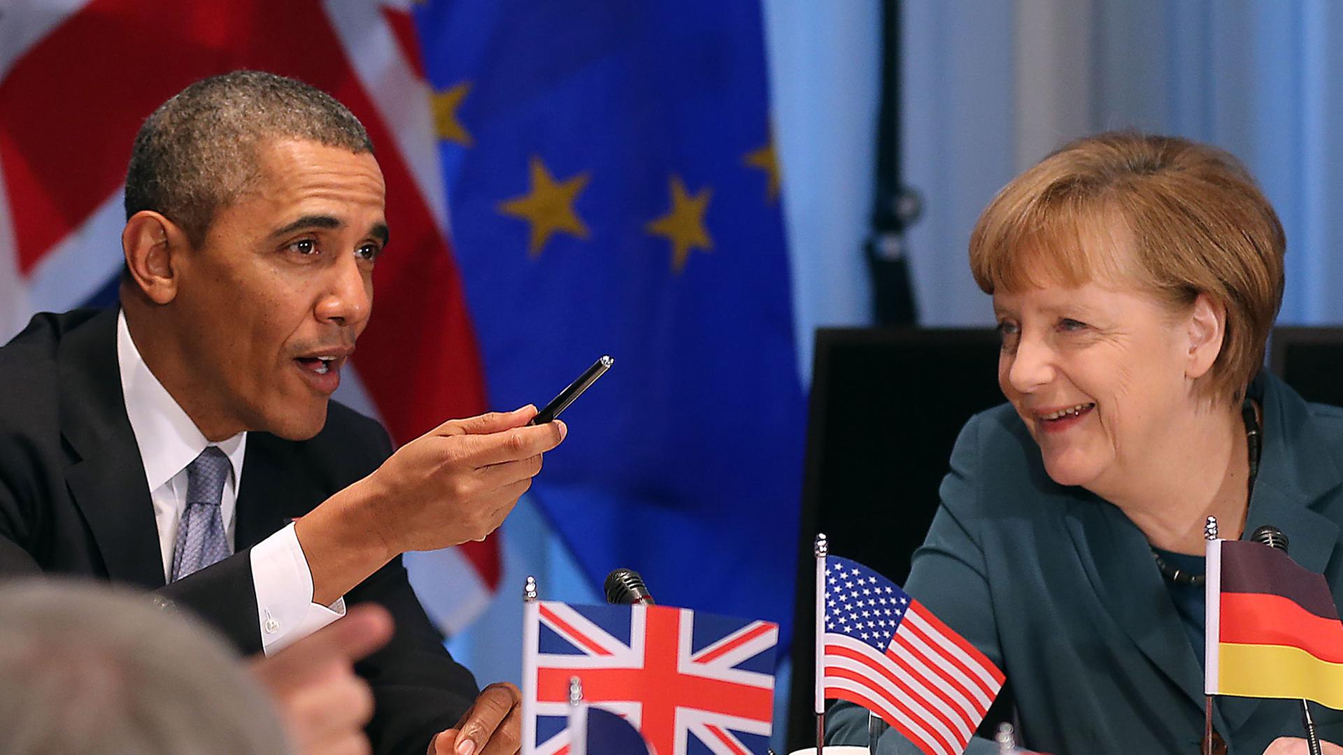 Stimmung bald besser? Das Duo Obama-Merkel - hier im März 2014 in Den Haag