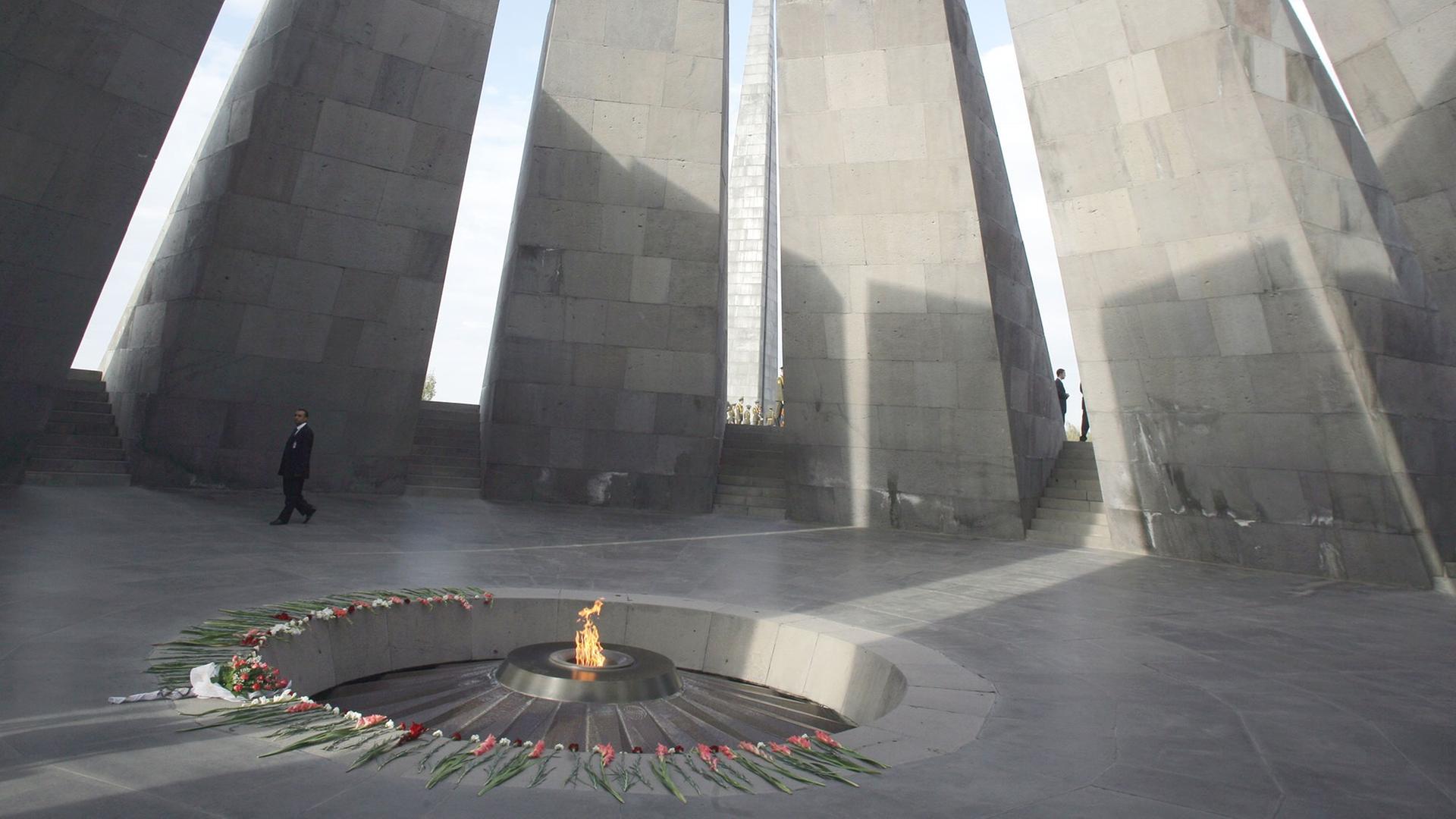 Völkermord-Mahnmal in Jerewan, Hauptstadt von Armenien 