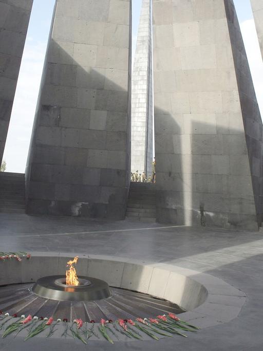 Gedenkstätte an den Völkermord in Jerewan, Hauptstadt von Armenien