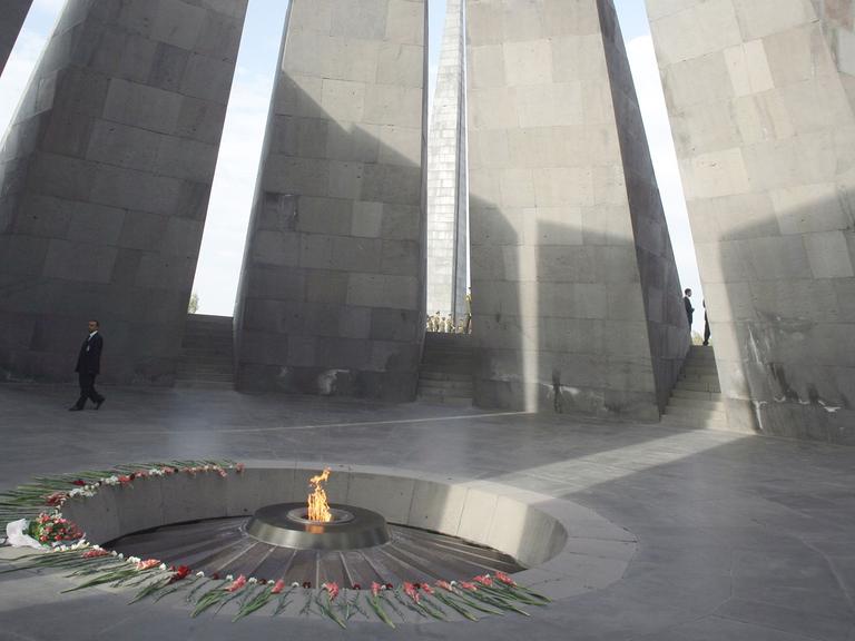 Gedenkstätte an den Völkermord in Jerewan, Hauptstadt von Armenien