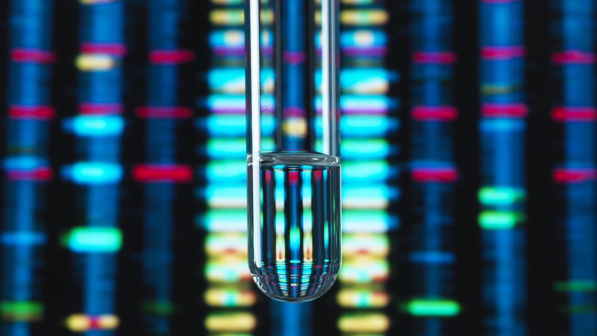 DNA in einem Teströhrchen.