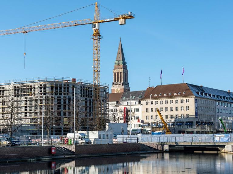 Großbaustelle: Mitten in Kiel am Bootshafen entsteht die neue Mitte Kiel