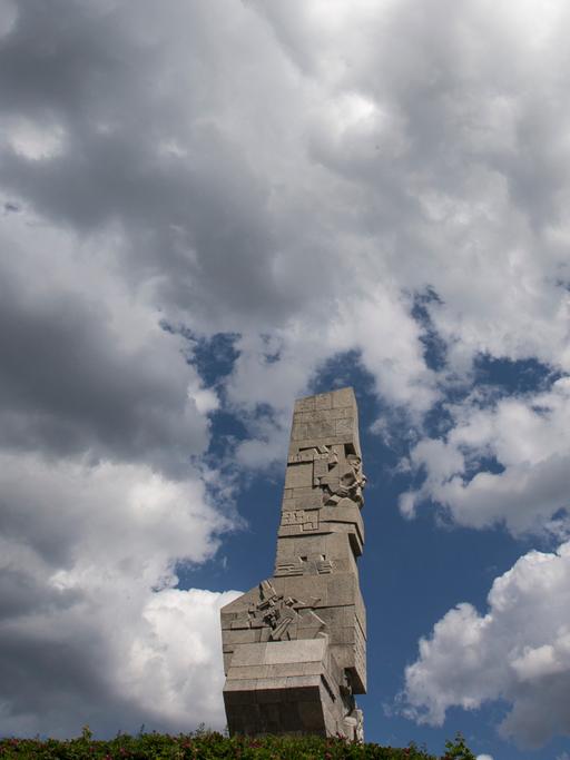 Das Denkmal "Westerplatte" zu Ehren der polnischen Verteidiger in der gleichnamigen Gedenkstätte in Danzig in Polen, aufgenommen am 17.06.2012.