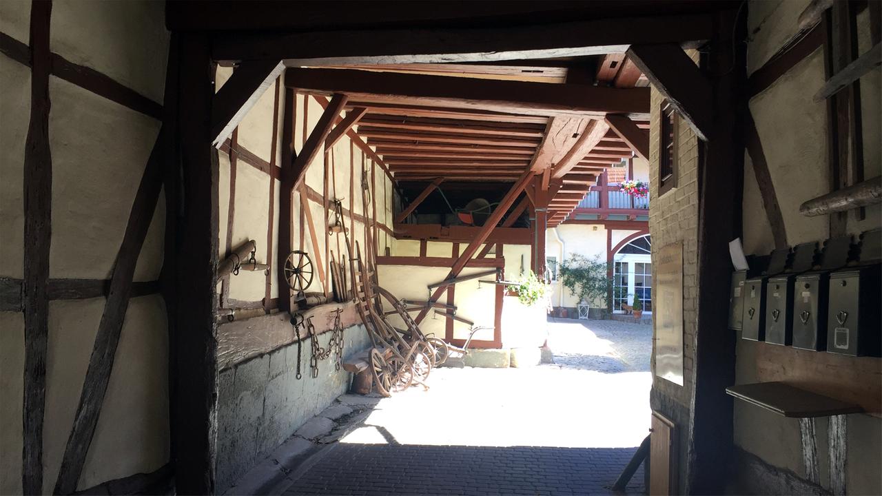 Altes Fachwerkhaus in Wanfried in Nord-Hessen