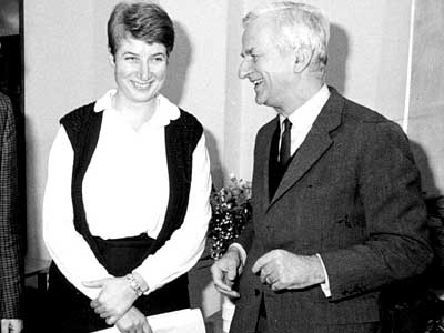 Barbara John und Richard von Weizsäcker 1981