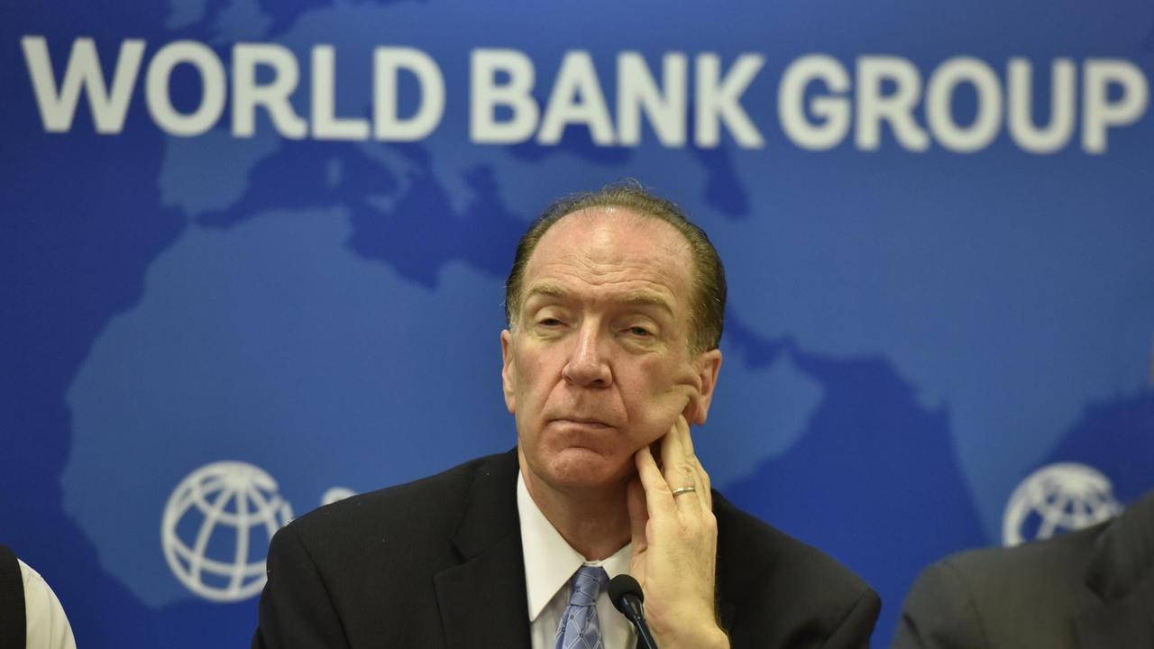 Weltbankpräsident David Malpass im Oktober 2019 in Neu-Delhi, Indien.