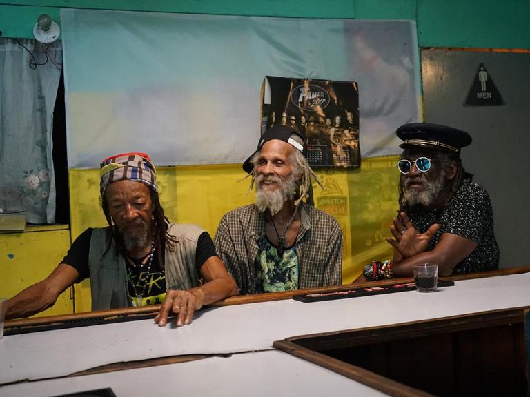 Drei Reggaemusiker von "Inna de Yard" 2019
