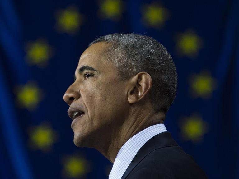 US-Präsident Obama wirbt in einer außenpolitischen Rede in Hannover für einstarkes und geeintes Europa.