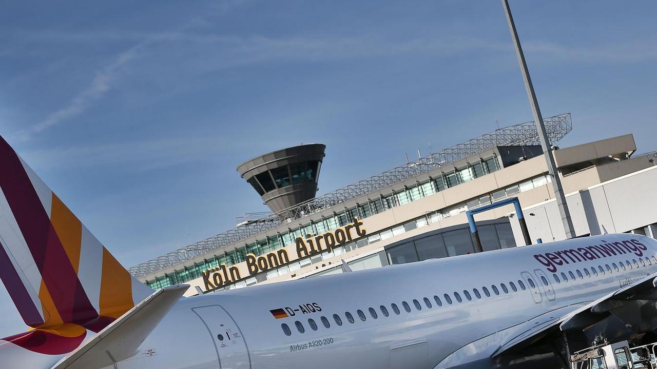 Ein Germanwings Airbus A320, hier am Köln-Bonner Flughafen