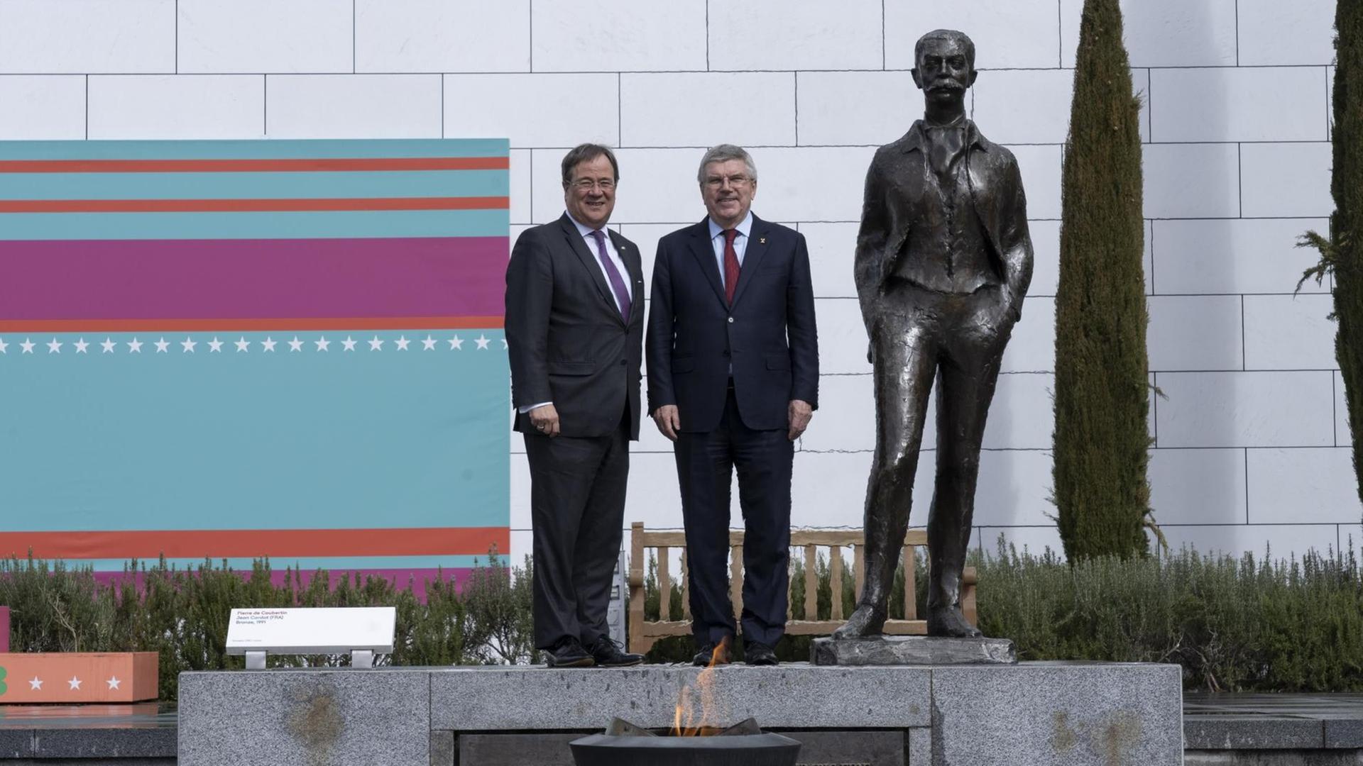 IOC-Präsident Thomas Bach und NRW-Ministerpräsident Armin Laschet