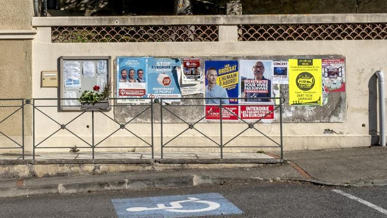 Europawahl-Plakate in Frankreich