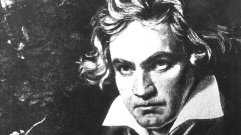 Historisches Gemälde des Komponisten Ludwig van Beethoven