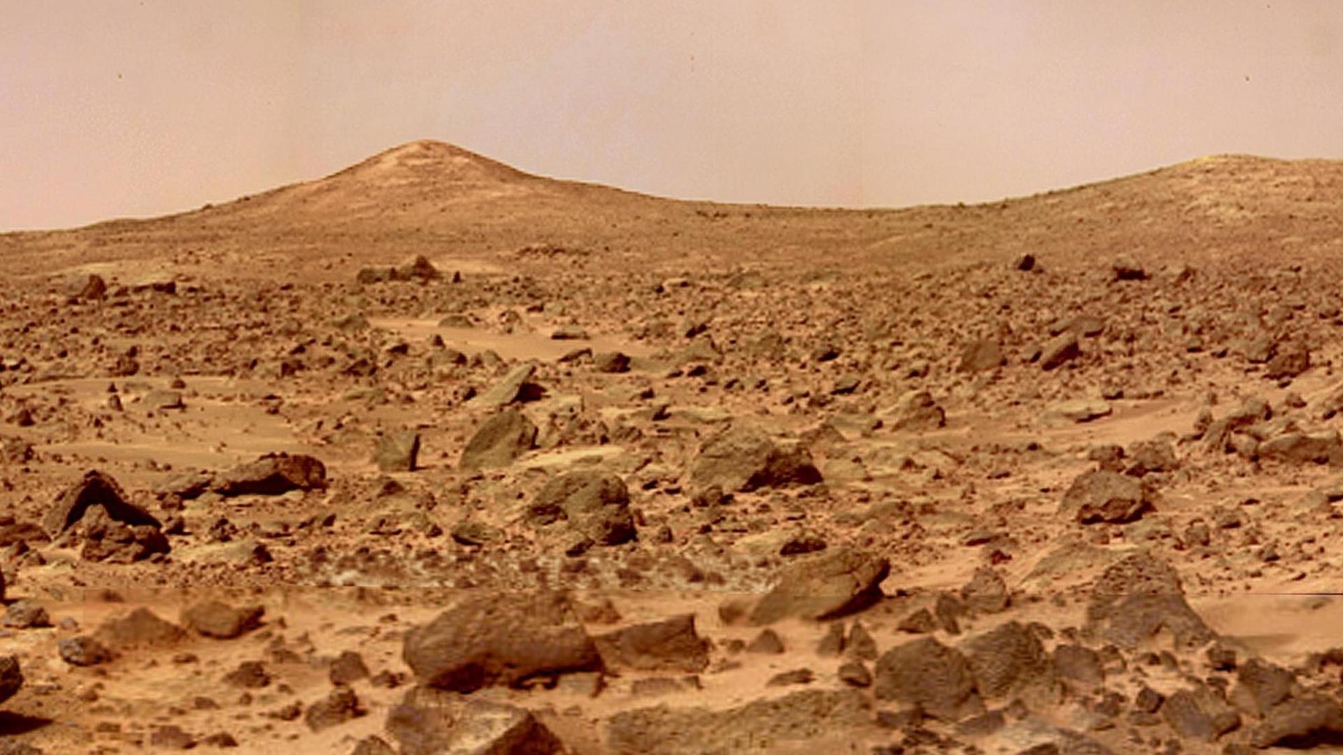 Marswüste – aufgenommen von Mars-Pathfinder