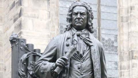 Das Denkmal für den Komponisten Johann Sebastian Bach