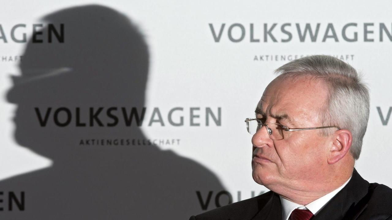Der damalige VW-Chef Martin Winterkorn am Tag seines Rücktritts.