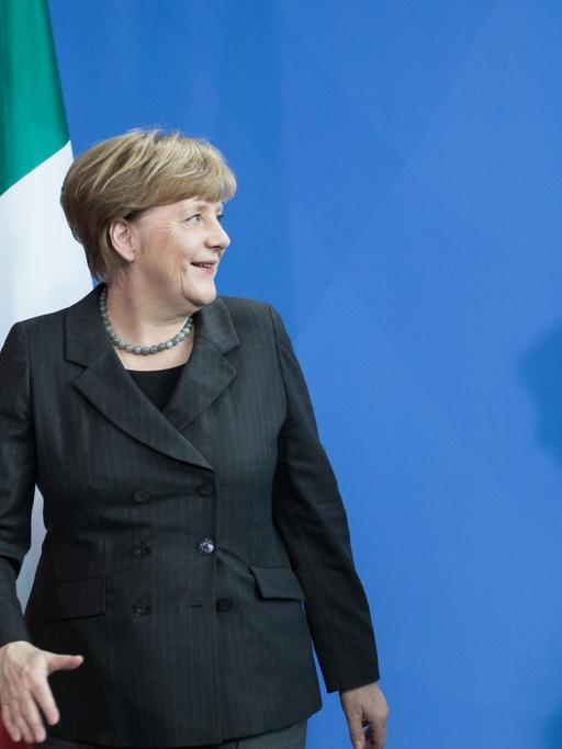 Der italienische Ministerpräsident Renzi und Bundeskanzlerin Merkel