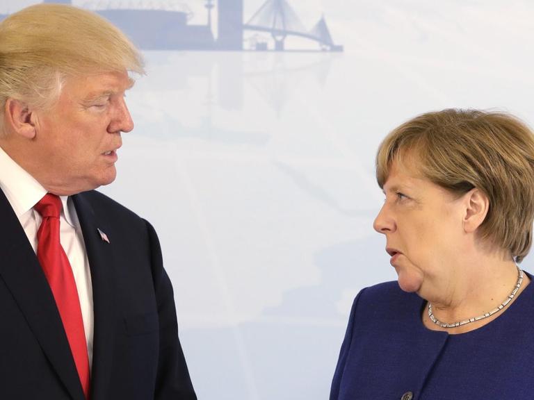 US-Präsident Trump und Bundeskanzlerin Angela Merkel