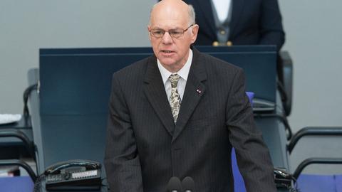 Bundestagspräsident Norbert Lammert (CDU) spricht am 03.07.2014 im Bundestag in Berlin während der Gedenkstunde des Deutschen Bundestages aus Anlass des 100. Jahrestags des Beginn des Ersten Weltkrieges.