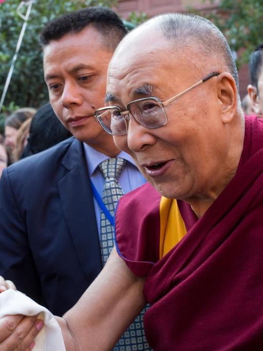 Der Dalai Lama bei einem Besuch in Heidelberg.