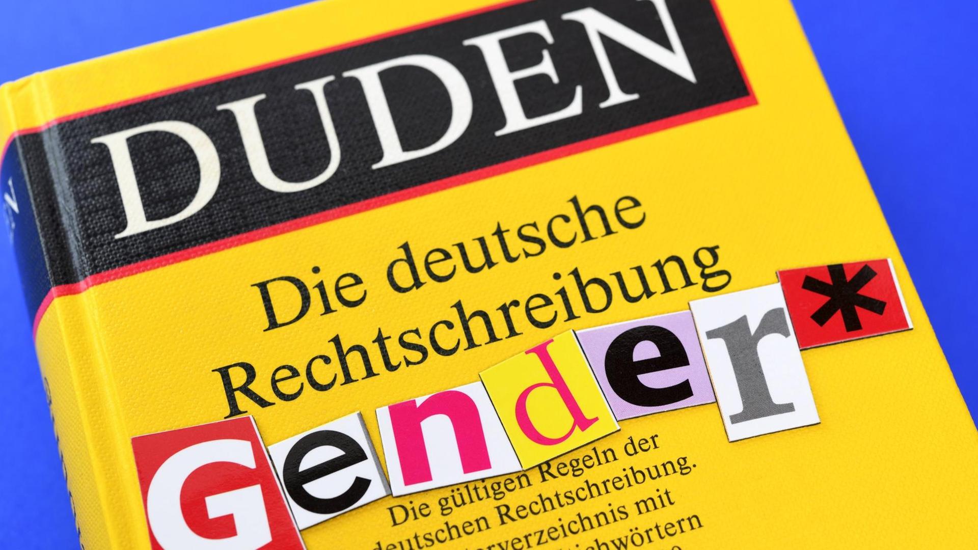 Auf dem neuen Duden steht das Wort Gender mit einem Gendersternchen.