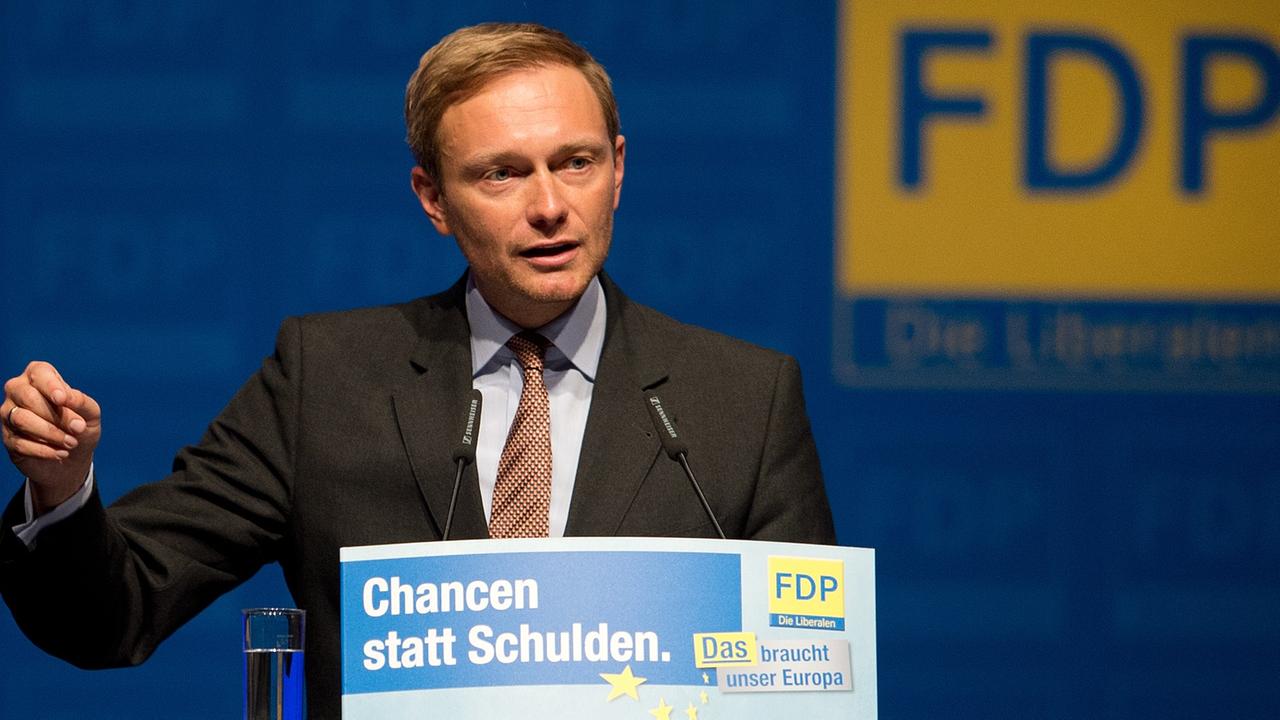 Gegen die Verwandlung des Solis in eine normale Steuer: der Bundesvorsitzende der FDP Christian Lindner