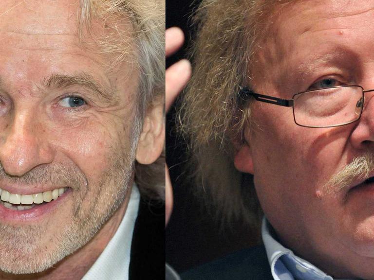 Moderator Thomas Gottschalk und Philosoph Peter Sloterdijk sprachen im Berliner Ensemble über das von Sloterdijk neu übersetzte Buch "Der kleine Prinz".