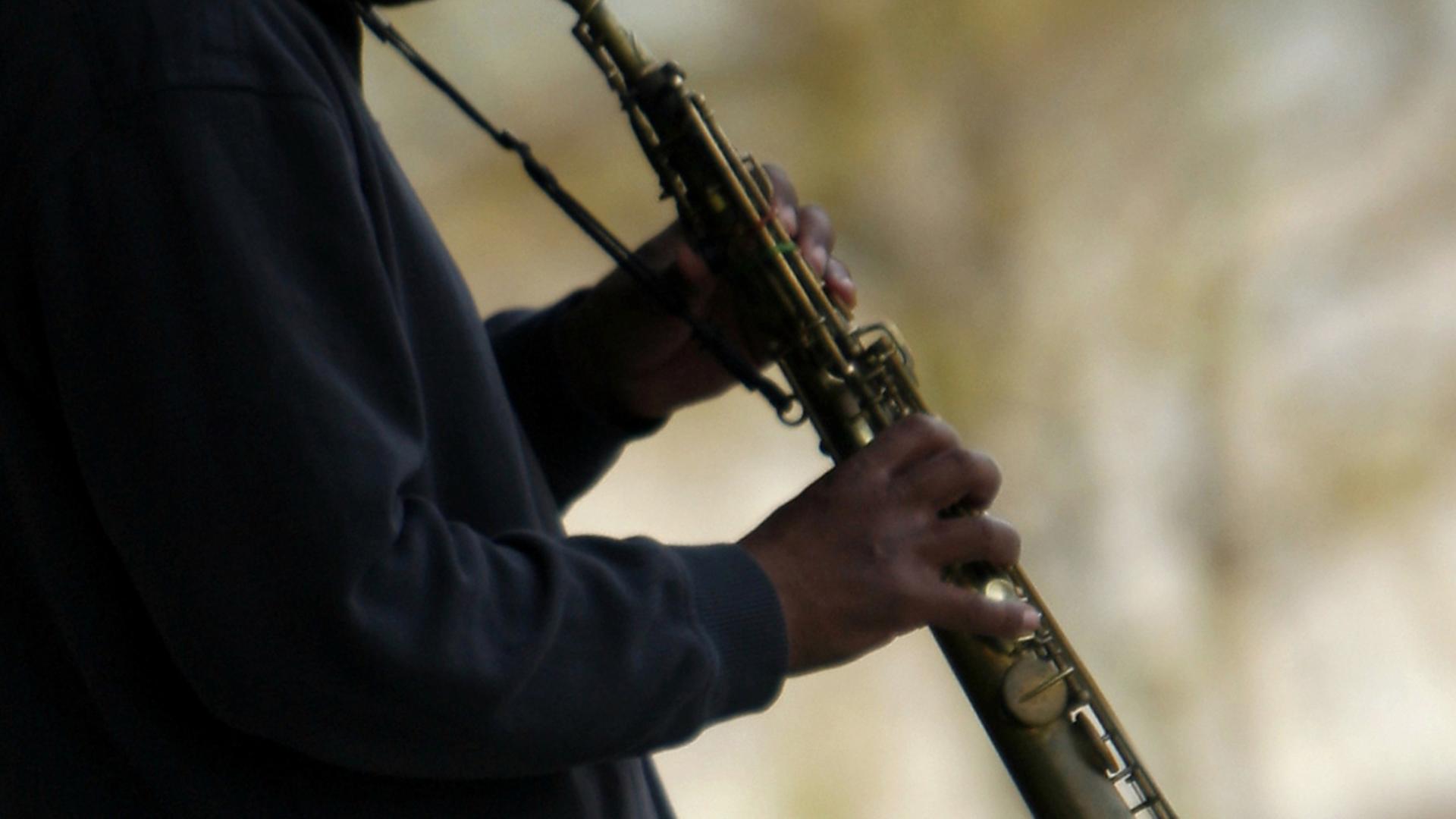 Ein Saxofonspieler