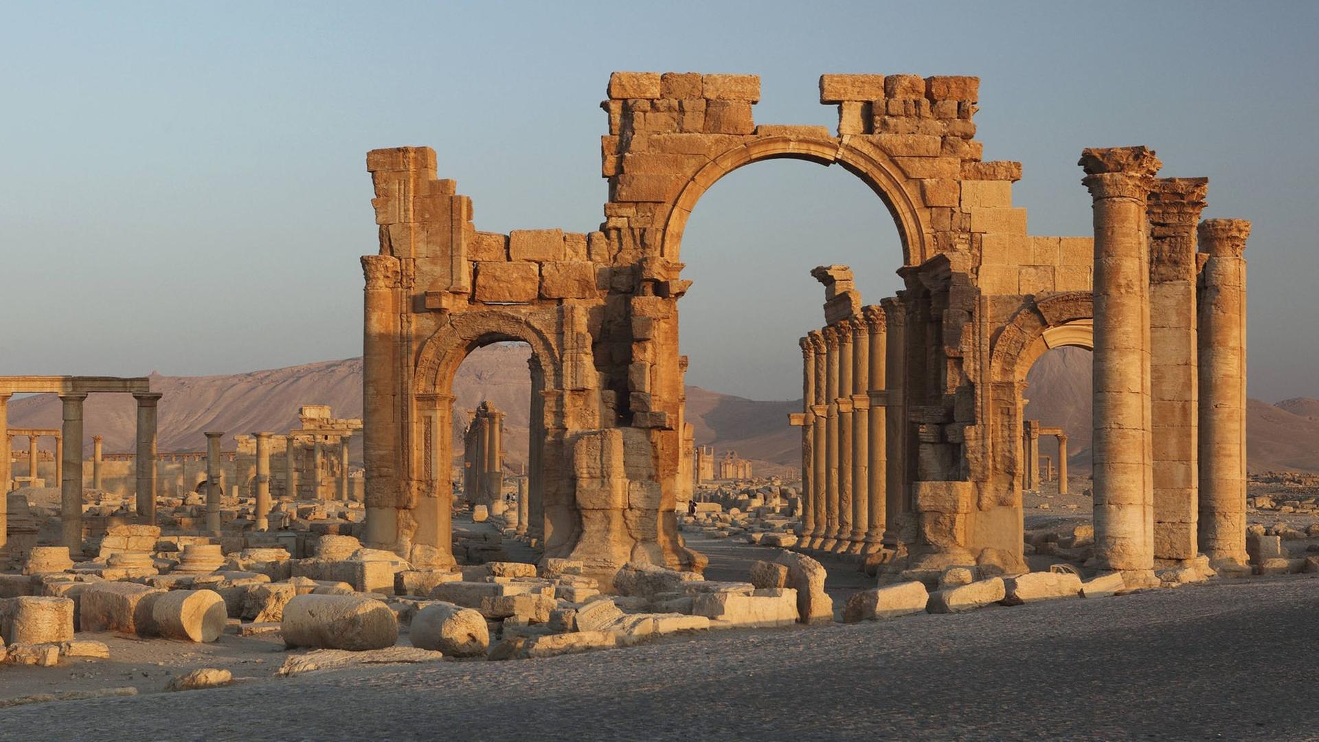 Die antike syrische Stätte Palmyra