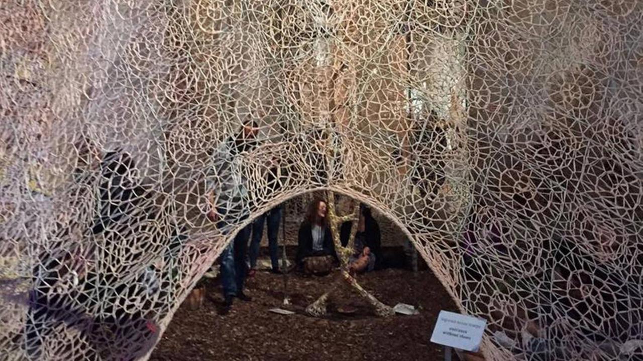 September 24, 2017 - USA - Ernesto Neto s A Sacred Place provides refuge amid the installations in the Arsenal of the Venice Biennale, 2017. USA PUBLICATIONxINxGERxSUIxAUTxONLY - ZUMAm67_ 20170924_zaf_m67_195 Copyright: xJanexWooldridgex