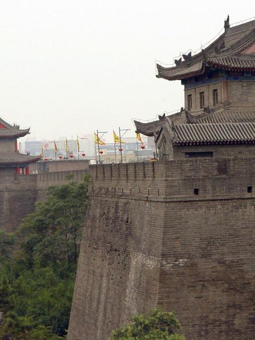 Die Befestigungsmauer in Xian, wo einst die Seidenstraße begann.