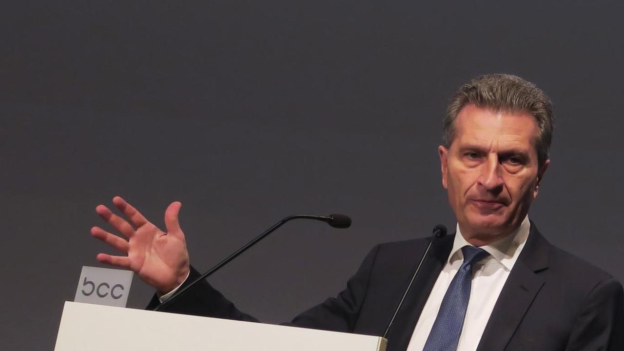 EU-Kommissar Günther Oettinger EU-Kommissar Günther Oettinger