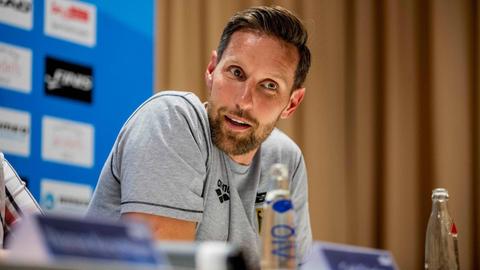130. Internationale Deutsche Meisterschaften im Schwimmen 2018, Berlin, 18.07.2018, Auftaktpressekonferenz, Henning Lambertz, Chef-Bundestrainer Schwimmen im DSV, Photo: JoKleindl/Eibner-Pressefoto 130. Internationale Deutsche Meisterschaften im Schwimmen 2018 Berlin *** 130 International German Swimming Championships 2018 Berlin 18 07 2018 Opening Press Conference Henning Lambertz Chief National Coach Swimming in DSV Photo JoKleindl Eibner Press Photo 130 International German Swimming Championships 2018 Berlin Copyright: xEIBNER/Kleindlx EP_KLEI