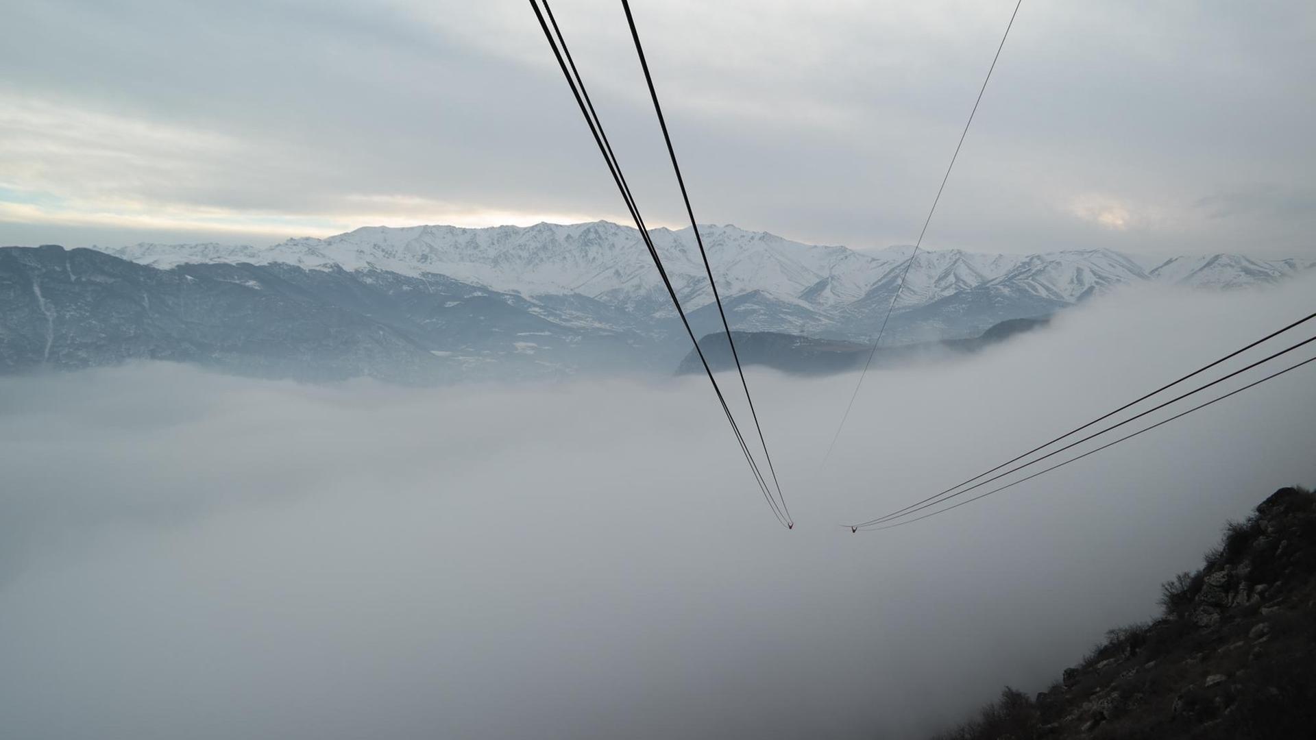 Seilbahn in Tatev Elf Minuten Nervenkitzel