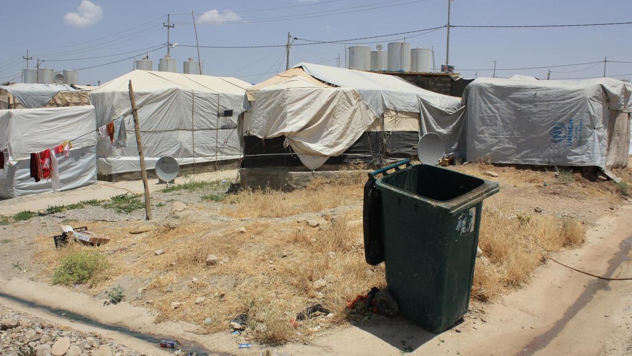 Ein Flüchtlingslager nahe der nordirakischen Stadt Dohuk.