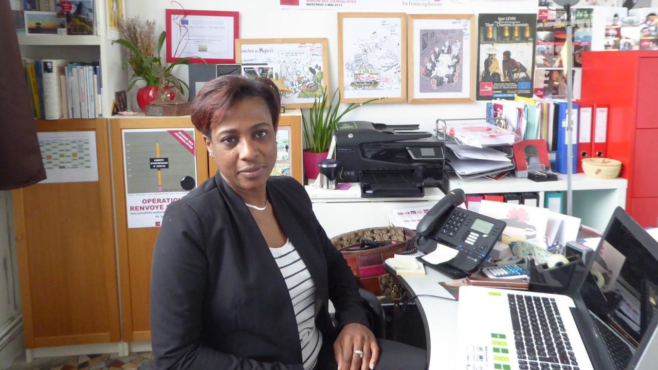 Darline Cothière, die Leiterin des "Maison des Journalistes": "In den letzten Jahren kamen besonders viele Syrer".