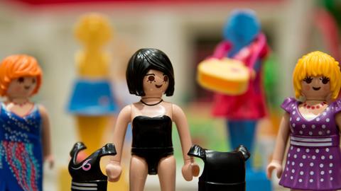 Figuren zum Anziehen aus dem "Shopping-Center" von Playmobil.