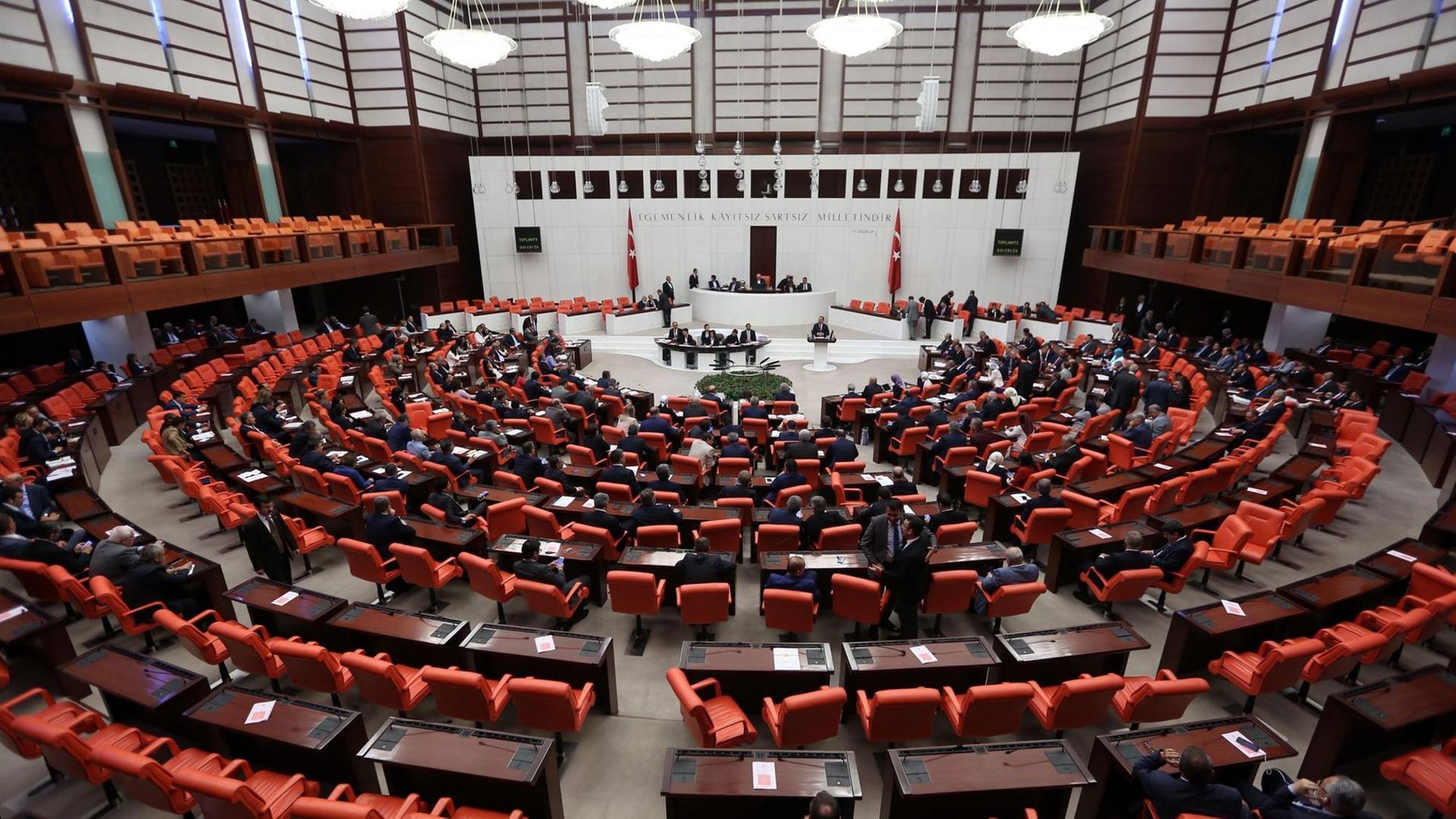 Das türkische Parlament in Ankara.